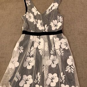 V-neck knit mini dress